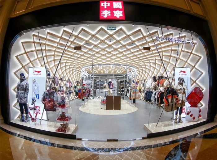 ▲澳门威尼斯人购物中心李宁时尚旗舰店。