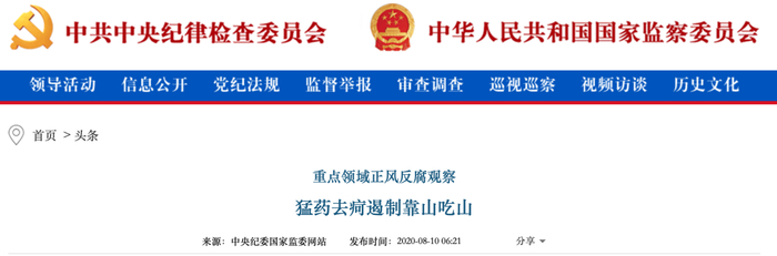 图片来源：中央纪委国家监委网站