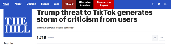  △《国会山报》报道截图