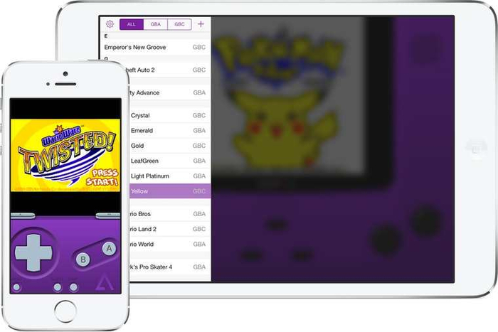 GBA4iOS的屏幕截图。