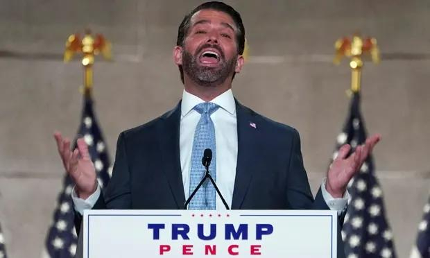 ▲美国共和党大会首日，特朗普长子小唐纳德·特朗普成为全美的关注焦点。图据路透社