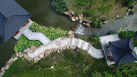 上海嘉定南翔下沉式再生水厂。图片来源：中国水环境集团