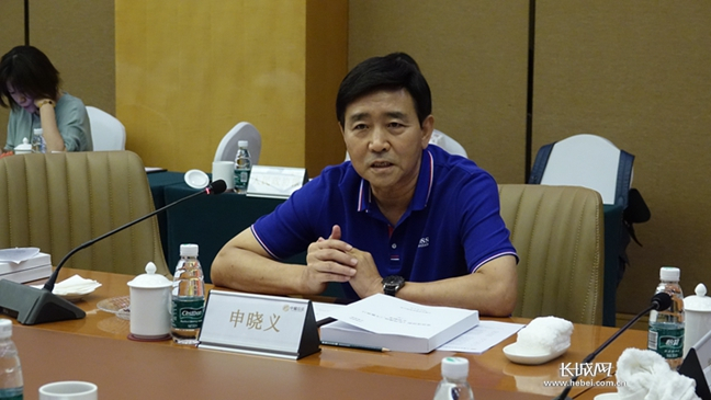 中国电影制片人协会理事长申晓义。长城网记者 廉明坤 摄