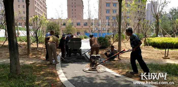 衡水市正在建设口袋公园。