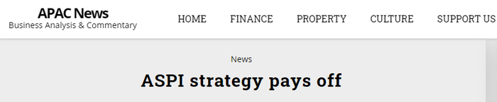 △APAC News网站报道截图