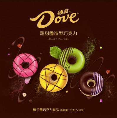 德芙甜甜圈造型巧克力