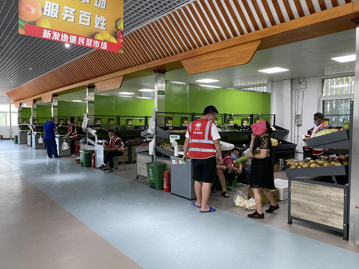 ↑菜市场内