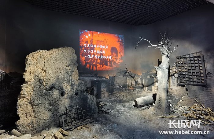 潘家戴庄惨案纪念馆展厅。冯喆 摄