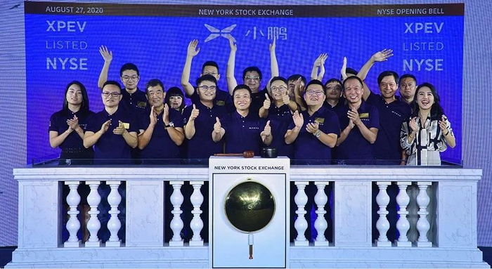 小鹏汽车上市/图片来源 官方授权