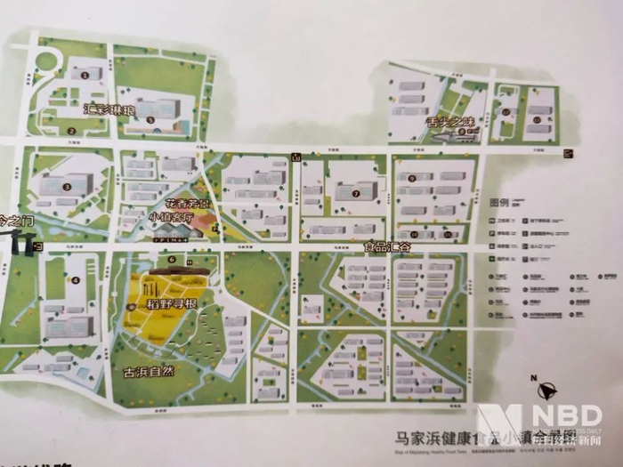 　马家浜健康食品小镇全景图 图片来源：每经记者 张韵 摄