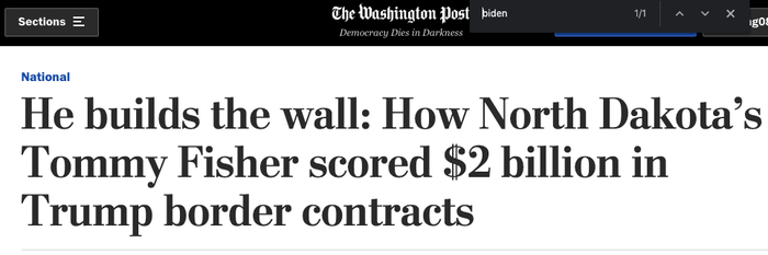 △《华盛顿邮报》：汤米·费舍尔如何拿下20亿美元政府合同