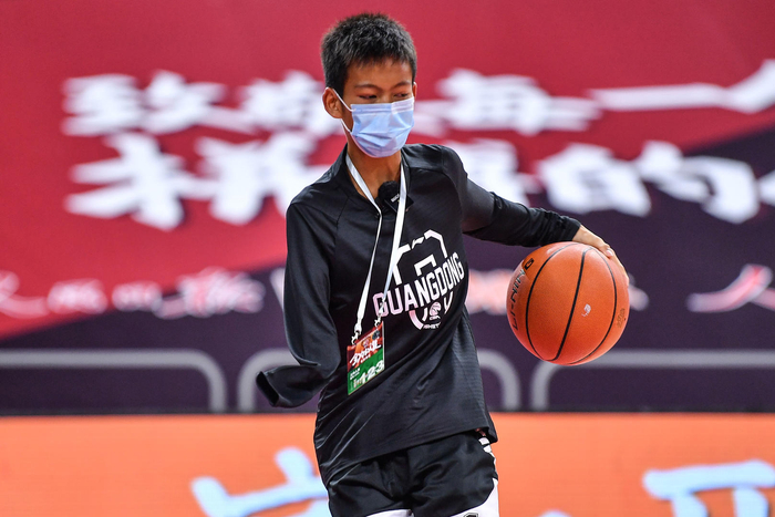 篮球少年张家城。资料图据IC Photo