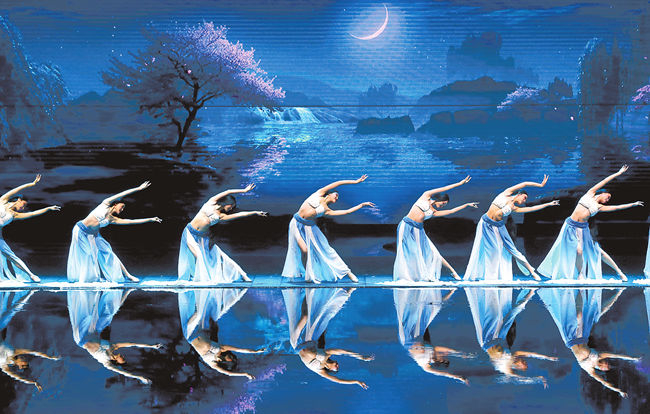 《黄帝千古情》演出现场 记者 王铮 摄