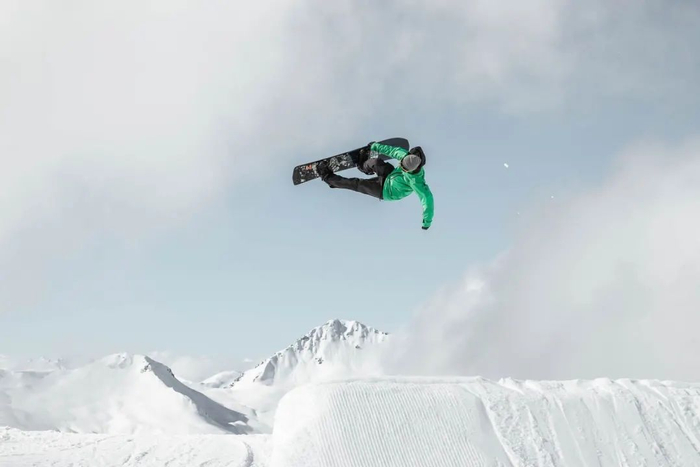 ▲中国单板滑雪第一人王磊