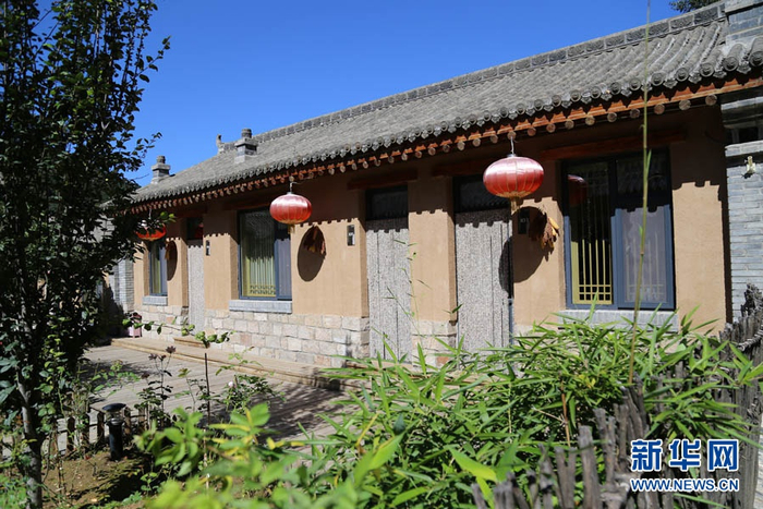 骆驼湾村的民宿小院。魏会博摄