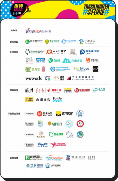 世界清洁日2020年支持单位