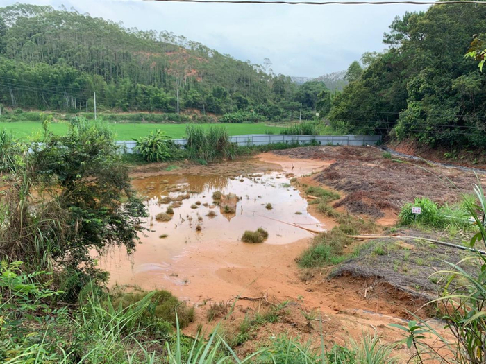 图3 梧州稀土矿业有限公司藤县稀土矿环保应急池