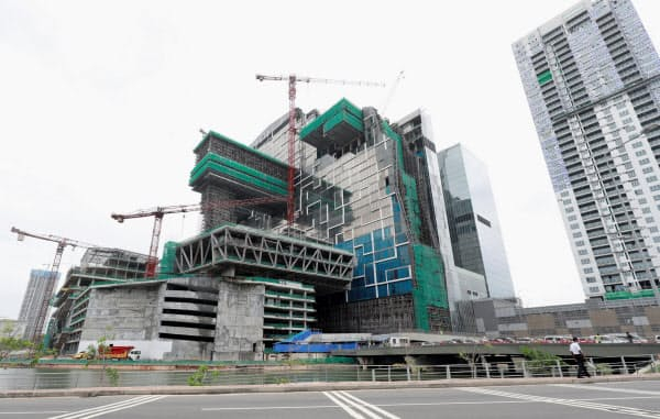 斯里兰卡首都科伦坡的一处建筑工地（路透社）