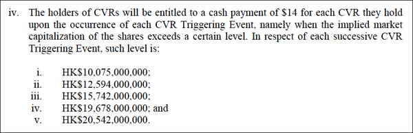 （注：佳兆业于2015年3月31日在港交所停牌，停牌前的股价为HKD 1.56，市值为80.11亿港币。图片来源：佳兆业港交所公告）