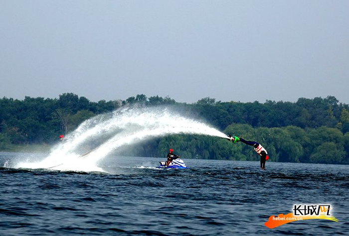 　溢泉湖。长城网记者 刘澜澜 摄