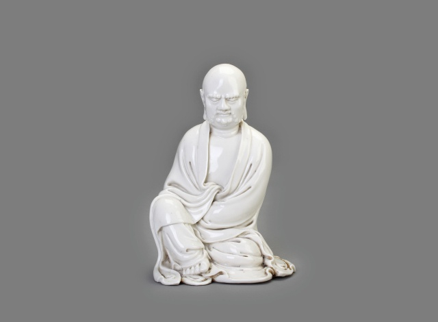 德化窑白釉达摩坐像-明-福建博物院藏