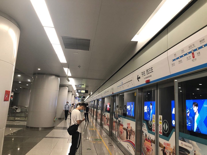 石家庄已开通多条地铁线路。 &nbsp;陆肖肖 摄