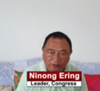  印度在野党“国大党”党员尼农·艾林在推特上发布视频 图源：社交媒体