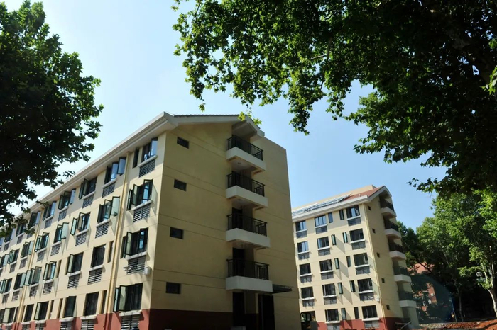 学生公寓（七期）外景（记者 徐行 摄）