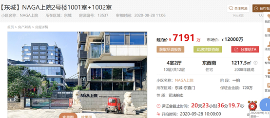 图片来源：截图至瀚海法拍网