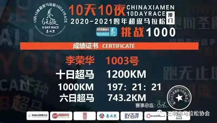 （图片来源▲三明市马拉松协会）