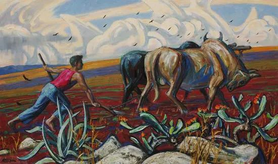 △《开拓》收藏于中国美术馆