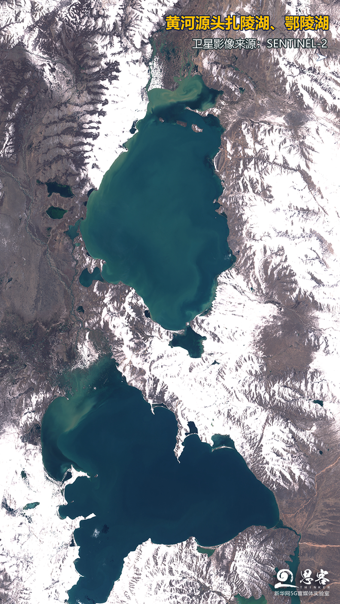 ▲青海三江源国家公园卫星影像