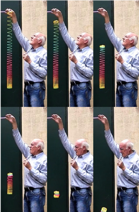 彩虹圈掉落过程 | 图源：Cross, R. C., & Wheatland, M. S. (2012)