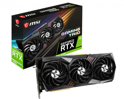 微星GeForce RTX 3080 GAMING TRIO魔龙显卡