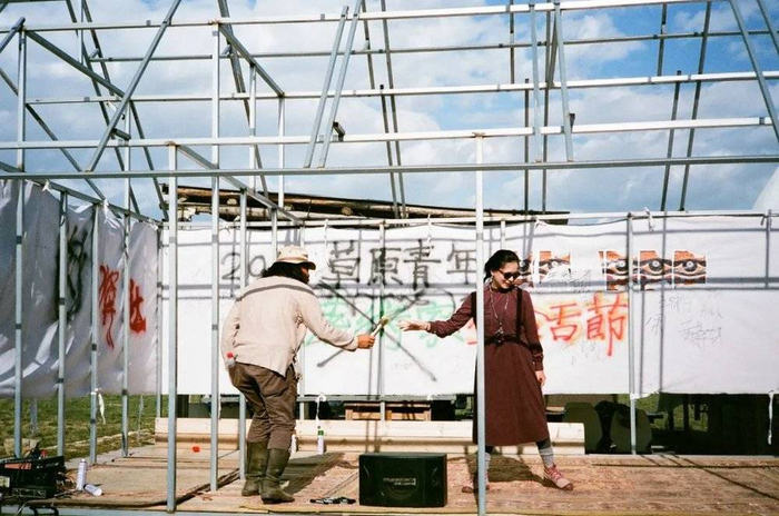 顾雪在内蒙古青年电影周