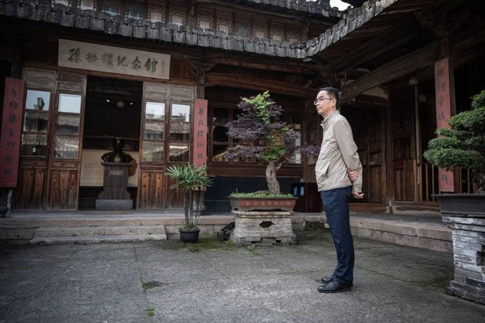 陈钱林在瑞安玉海楼