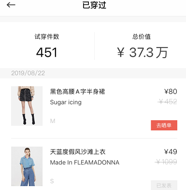 阿灵租借过的衣服总价值超过37万元&nbsp;&nbsp;图片来源：阿灵供图