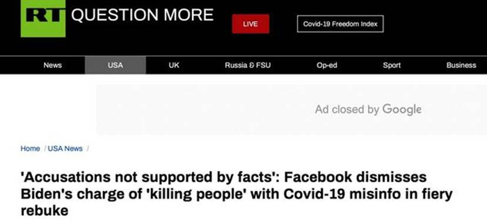 “今日俄罗斯”报道截图