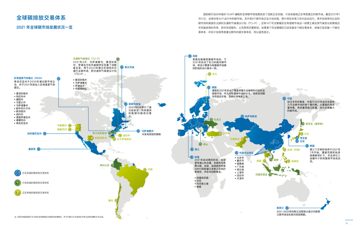 图片来源：ICAP；全球碳市场进展报告2021-执行摘要