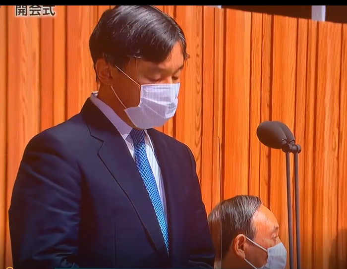 日本德仁天皇宣布东京奥运会开幕 视频截图
