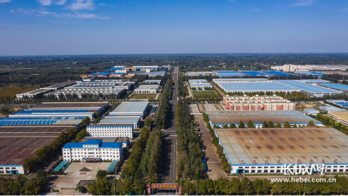 河北深州经济开发区鸟瞰图。