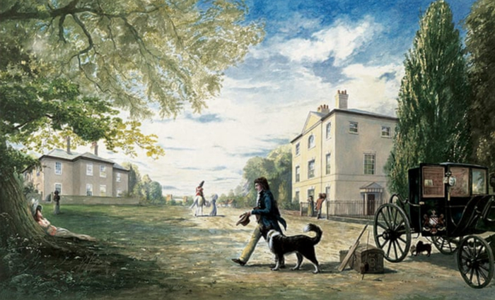 拜伦和伯斯温，尼克·休·麦肯绘