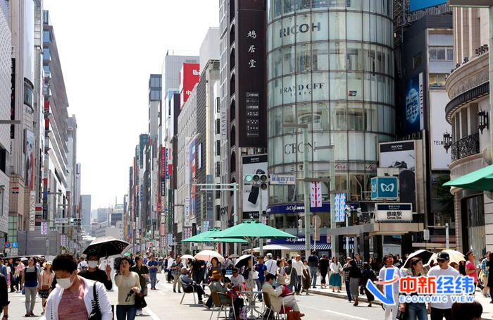 日本东京银座资料图。中新经纬 张燕征 摄