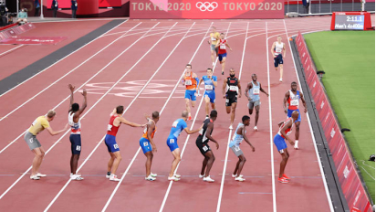 △男子4x400米接力决赛（图片来源：东京奥运会官网）