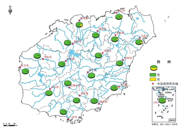 环境空气质量示意图