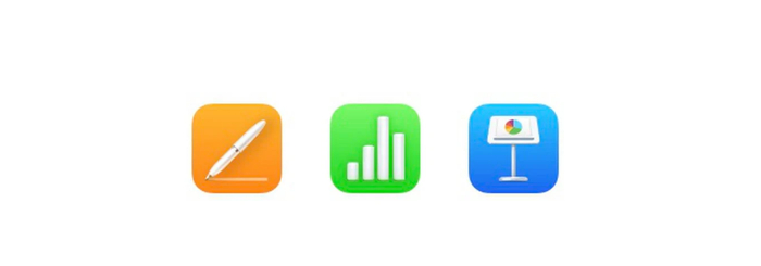 ▲&nbsp;新的 iWork 图标 Logo