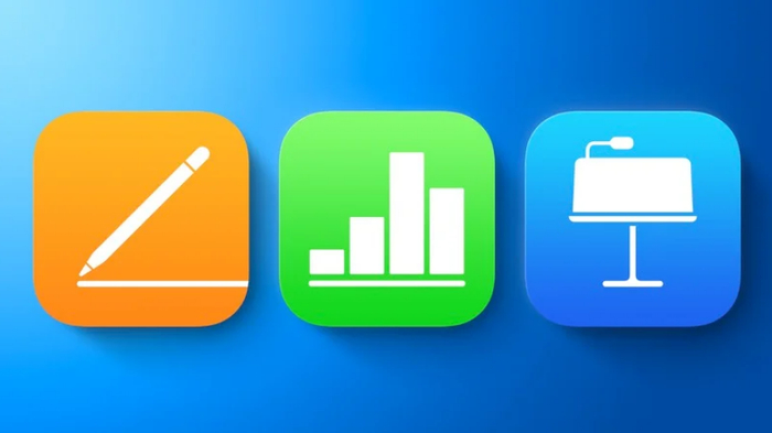 ▲&nbsp;目前的 iOS iWork 图标
