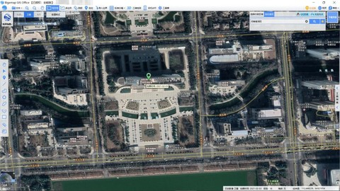 ▲2002年和2021年的洛阳历史影像（卫星地图来源：bigemap大地图）