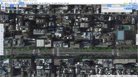 ▲日本京都（卫星地图来源：bigemap大地图）