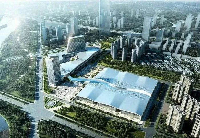 　　新会展中心效果图